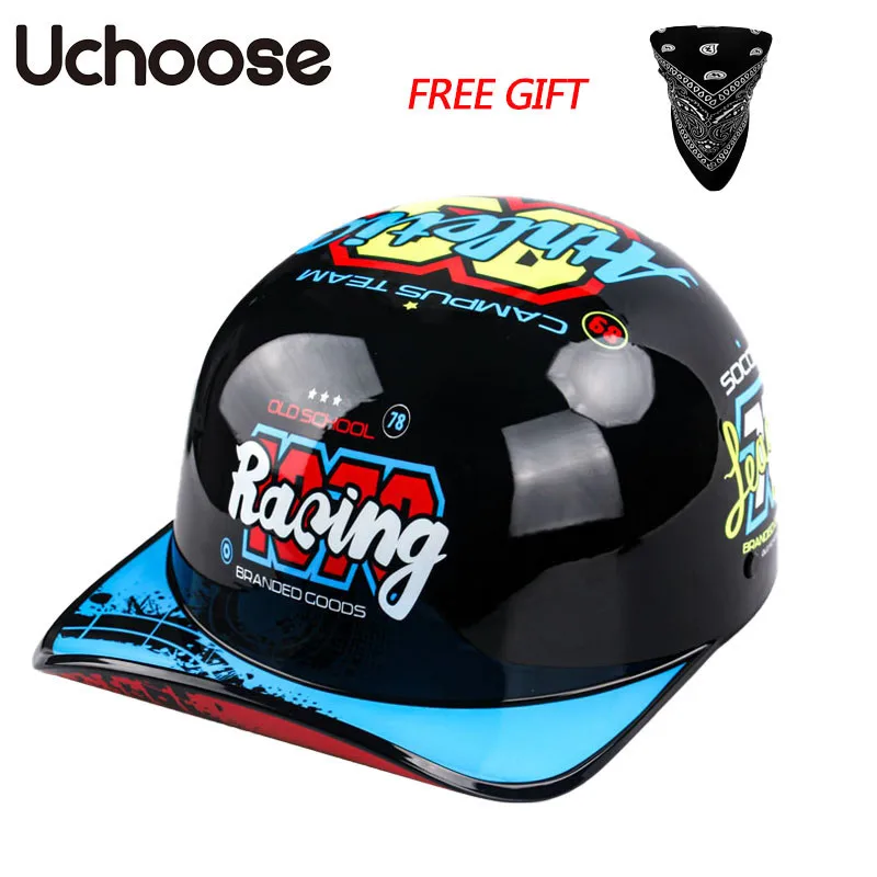 UChoose Baseball Cap Bicycle Helma Retro prilby letný motor