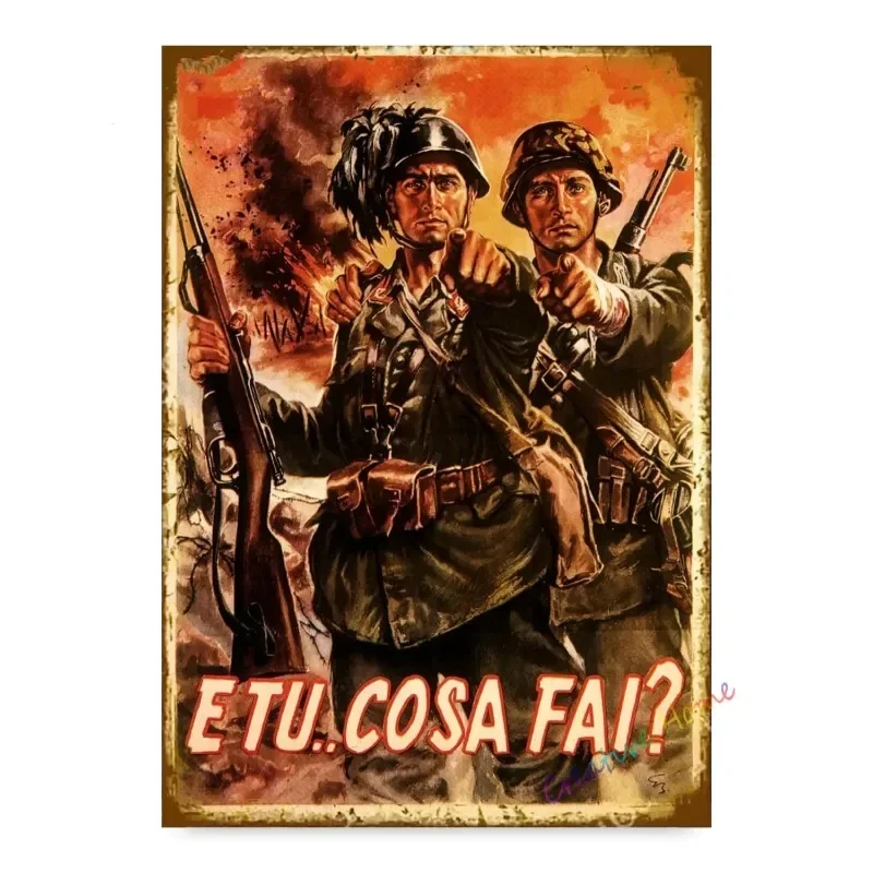 Uchovávajte ticho vintage nemecký plagát Metal Conter