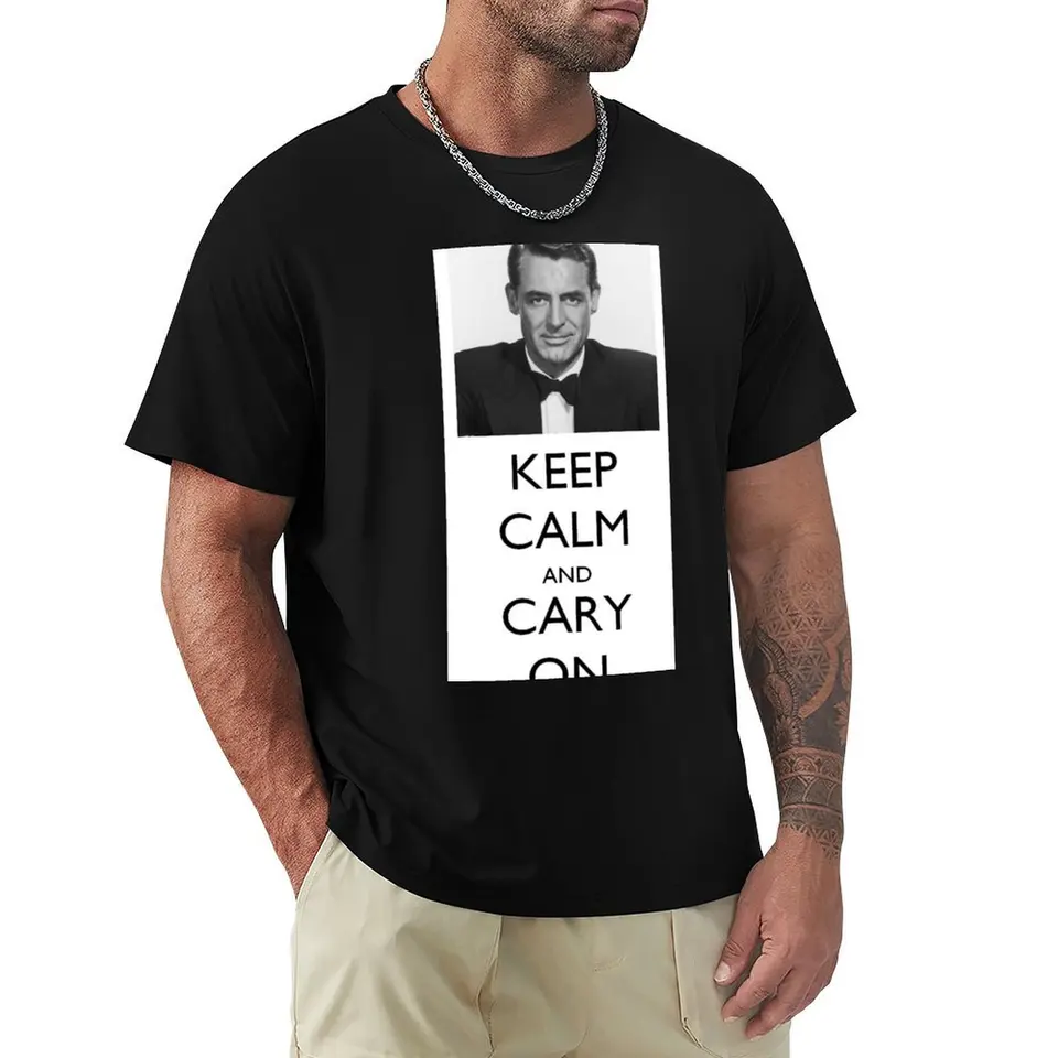 Udržujte pokoj a Cary (grant) na tričku Trič