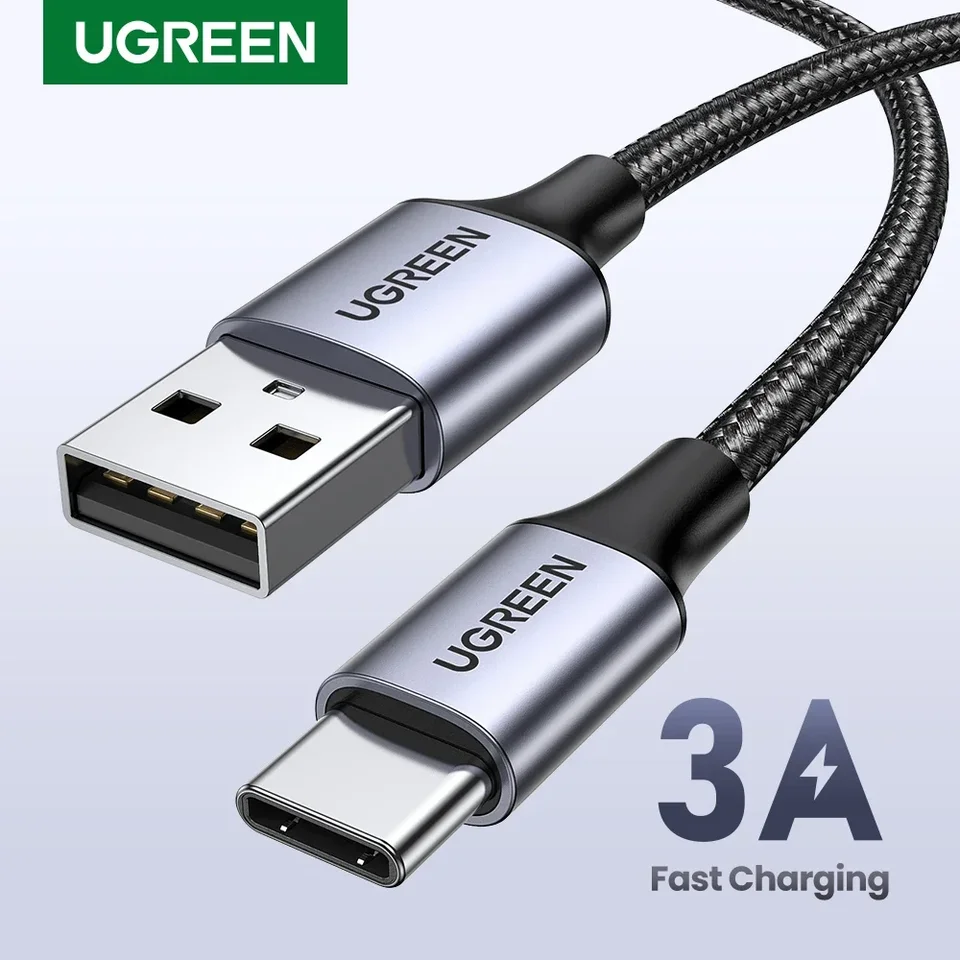 Ugreen 3a USB Typ C Kábel pre Apple iPhone 15 USB C nabíjacie údaje CarPlay nabíjačku pre Samsung Xiaomi Android krátke dlhé pletenie