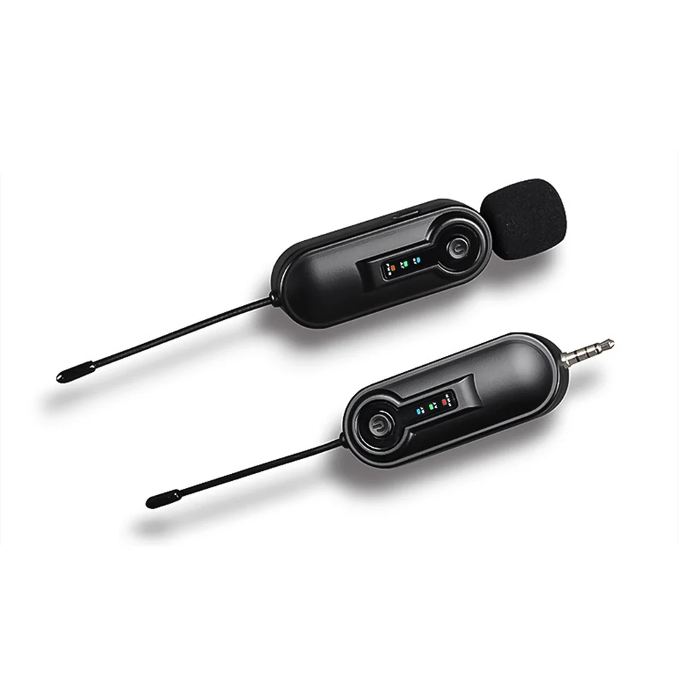 UHF bezdrôtový mikrofónový klip MIC 50 m prenosová batéria 3,5 mm TRRS Plug 6,35 mm TRS pre Interview Computer Vlog