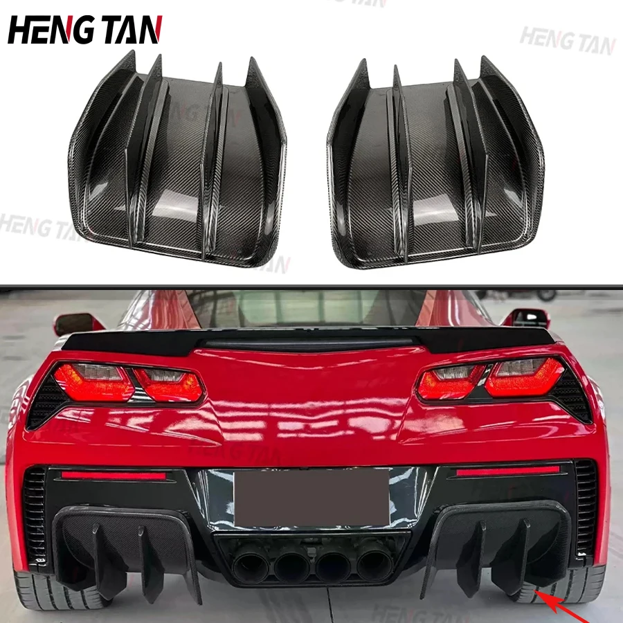 Uhlíkové vlákno/FRP Zadný nárazník Difuser Lip KT pre Chevy Corvette C7 Z06 Zadný spojler 2014-2019