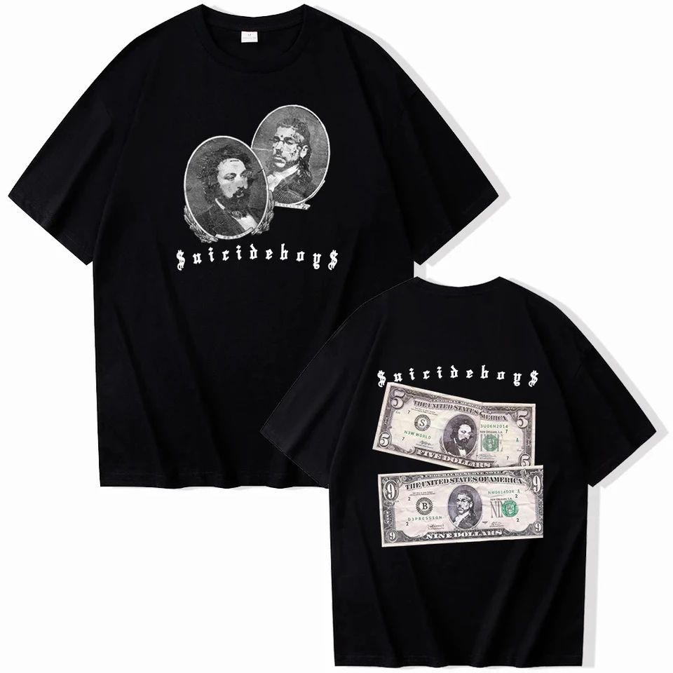 $ uicideboy $ New World Depression 2024 Tričko s krátkym rukávom Harajuku O-Neck letné letné košele Fanúšikovia darčeky