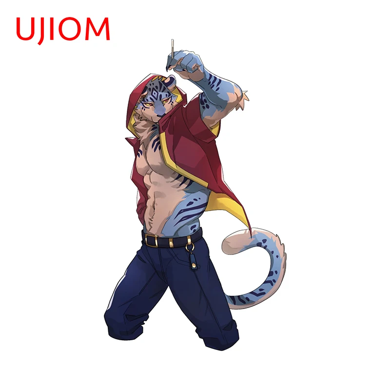 Ujiom 13 cm × 7,6 cm pekná chlpatá leopardová stena Stupeľníky Cool vzhľad štýlová osobnosť