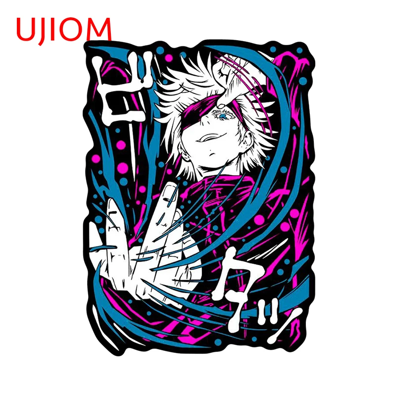 Ujiom 13 cm × 9,5 cm sacoru gojo Populárne anime nástenné nálepky Atraktívne osobné plagáty dizajn dizajn Pekné spálne doplnky