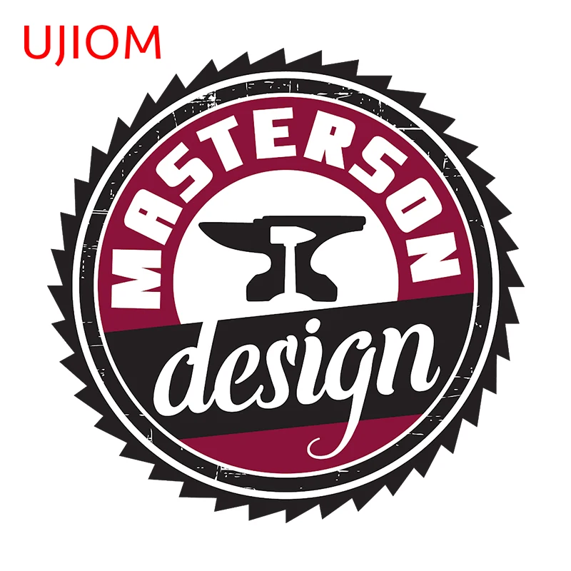 Ujiom 13cm x 12.9cm Master Design Osobnosť Strepy na stenu Zábavné herné miestnosť Kreativite Creativite Domáce dekorácie Tapety