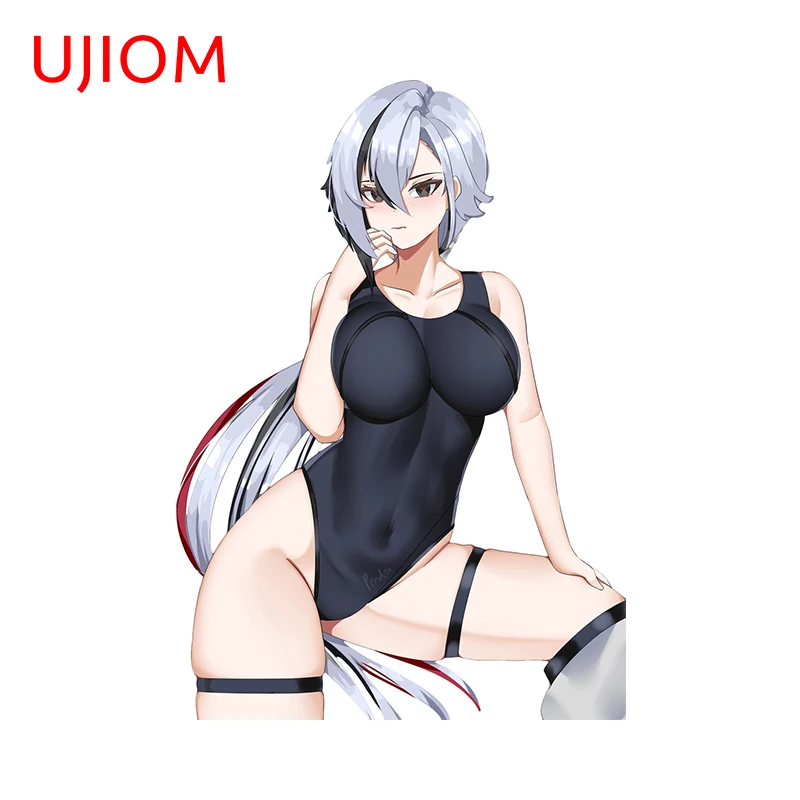 Ujiom 13cm x 9,2 cm NSFW Arlechino Genshin Impact Cool steny Stupeľníky Zvukový nábytok obývacia izba Chambre Decal 3D Tapety