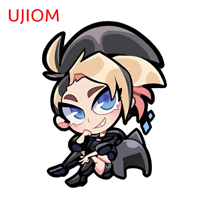 Ujiom 13cm x 9,7 cm Akali League of Legends Kreatívne nálepky na stenu osobnosť Chladnička DECON DECOL DECAL TAPETY