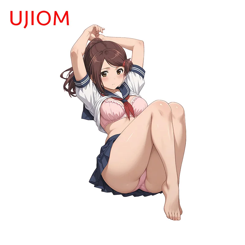 Ujiom pre ako Summinoe hentai nástenná nálepka anime škola Uniforma dievčenský dizajn obtisky kreatívne nepremokavé spálne doplnky