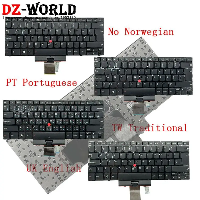 UK English PT Portugales NO TW klávesnica pre Lenovo ThinkPad E420 E425 E420S S420 E320 E325 04W0784 04W0822 04W2660 04W0833