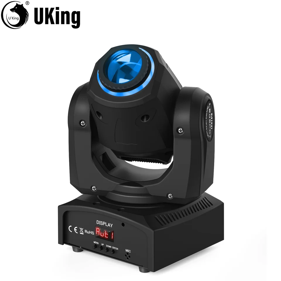 U'King 50 W lúb gobo pohybujúce sa hlava svetlo RGB LED scéna svetlá DMX512 DJ LIGHT For Svadobná strana Disco show koncert KTV