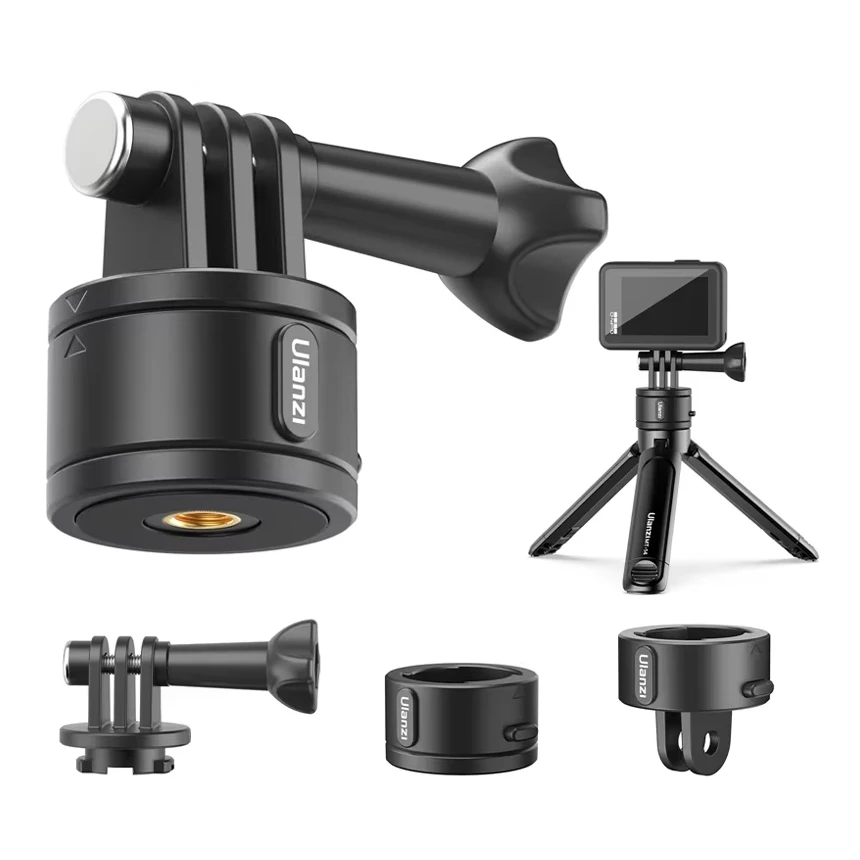 Ulanzi rýchle uvoľnenie magnetického držiaka Base GoPro a 1/4 '' TRODOD Mount Base Adapter pre GoPro 12/11/10/MAX/8/7/6/5/4 príslušenstvo