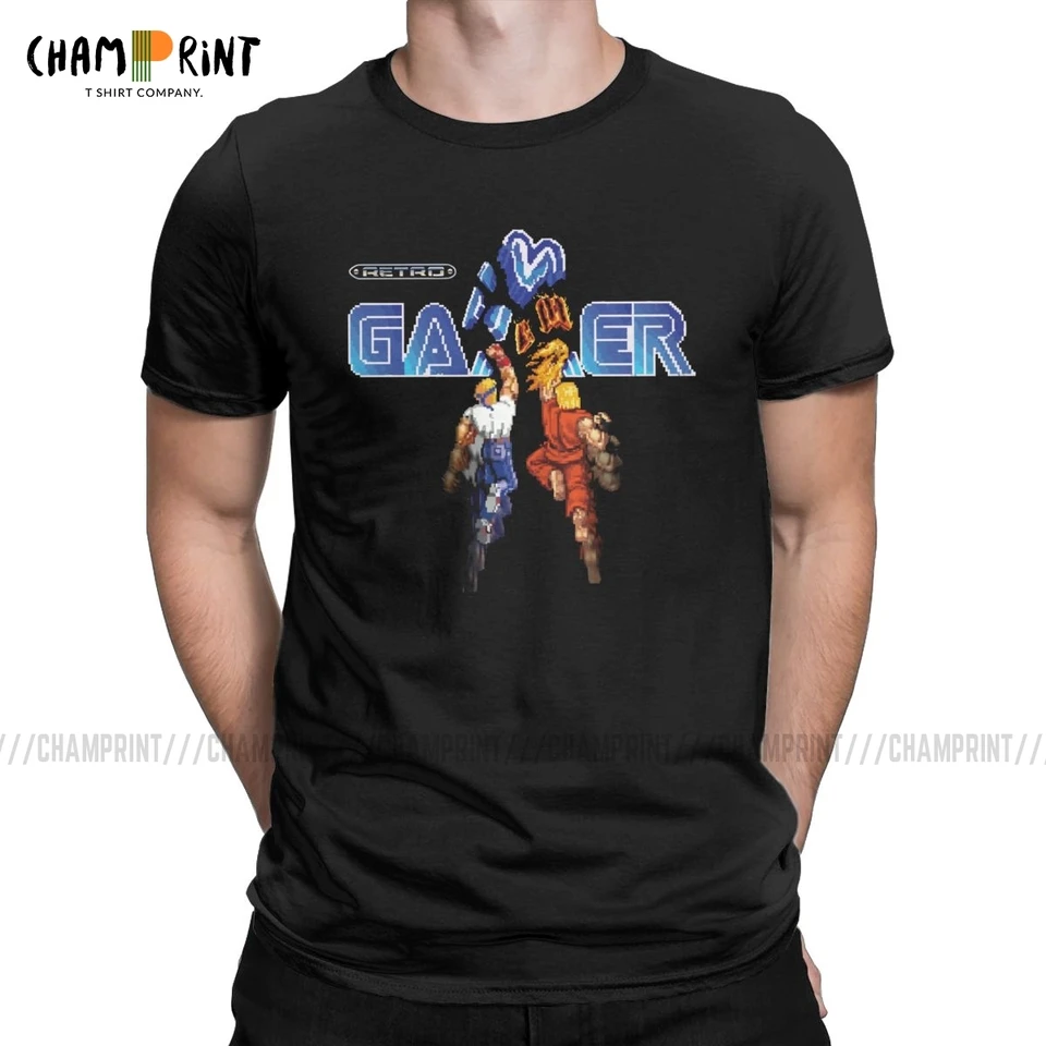 Ulice Rage Genesis Vintage Game Men Tir Tirk Leisure Tees krátke rukávy okrúhle golierové tričká 100% bavlnené vrcholy