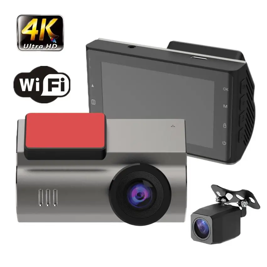 Ultra HD 4K Dash Cam G-Sensor 1080p CAR DVR Camera Dashboard Camera s WiFi a GPS