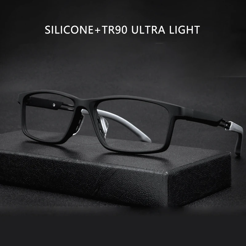 Ultra Light TR90 okuliare módne športové okuliare Black Prispôsobené Optické predpisové okuliare Rám myopia muž žena G6201