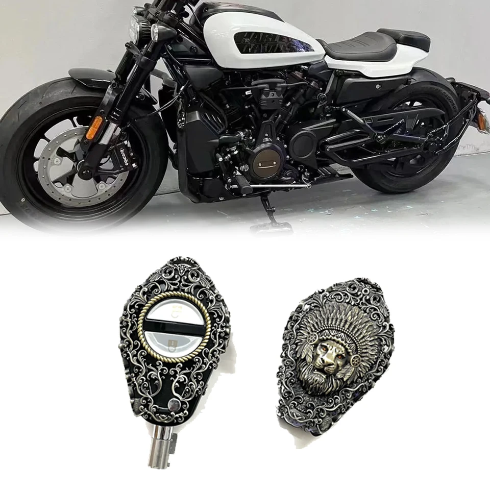 Ultra Limited Smart Key Originálne kožené puzdro fob kryt pre Harley Davidson Motorcycles CVO Keychain s mosadzným odznakom