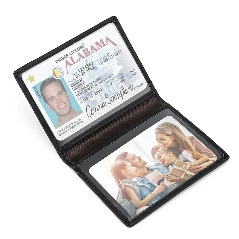 Ultra tenká mäkká peňaženka 100% originálna koža Mini kreditná karta držiteľ peňaženky Multi karta RFID Slim Slim Držiteľ držiaka pre malé karty Pánska peňaženka