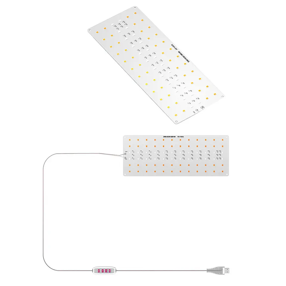 Ultra tenké panelové svetlá USB Celé spektrum pestovanie svetiel s časovačom LED Phyto lampa stmievateľná pre vnútorné rastliny