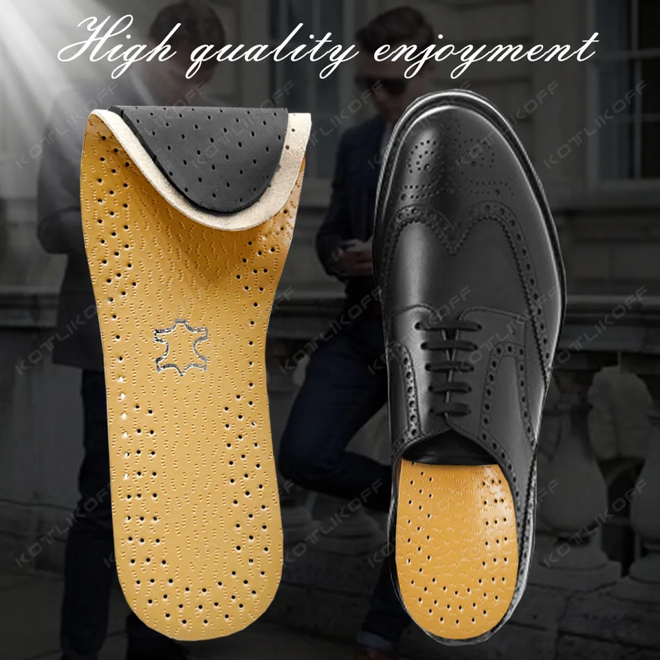 Ultra tenké priedušné kožené vložky pre topánky pre ženy Men Obchodné topánky Podložky mäkké absorbuje podrážky s náhradnosťou potu dezodorantu