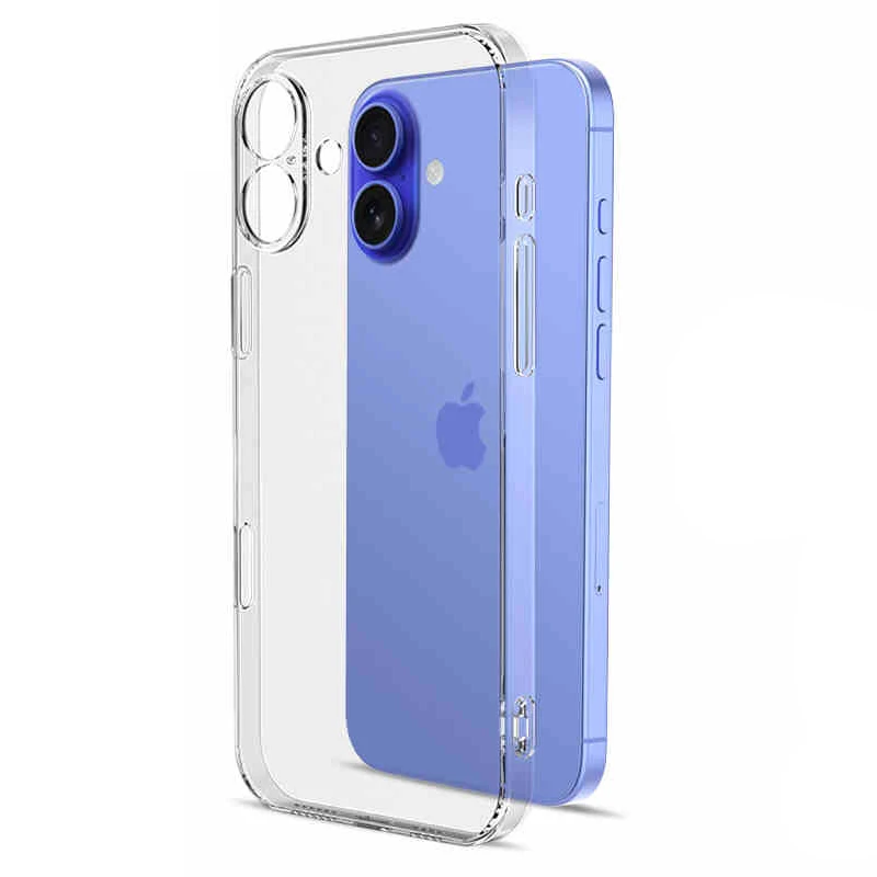 Ultra tenké silikónové mäkké puzdro pre iPhone 16 Pro Max Plus Crystal Cleart Transparent Pull Coer Cover Shell 16Pro Promax 16Plus