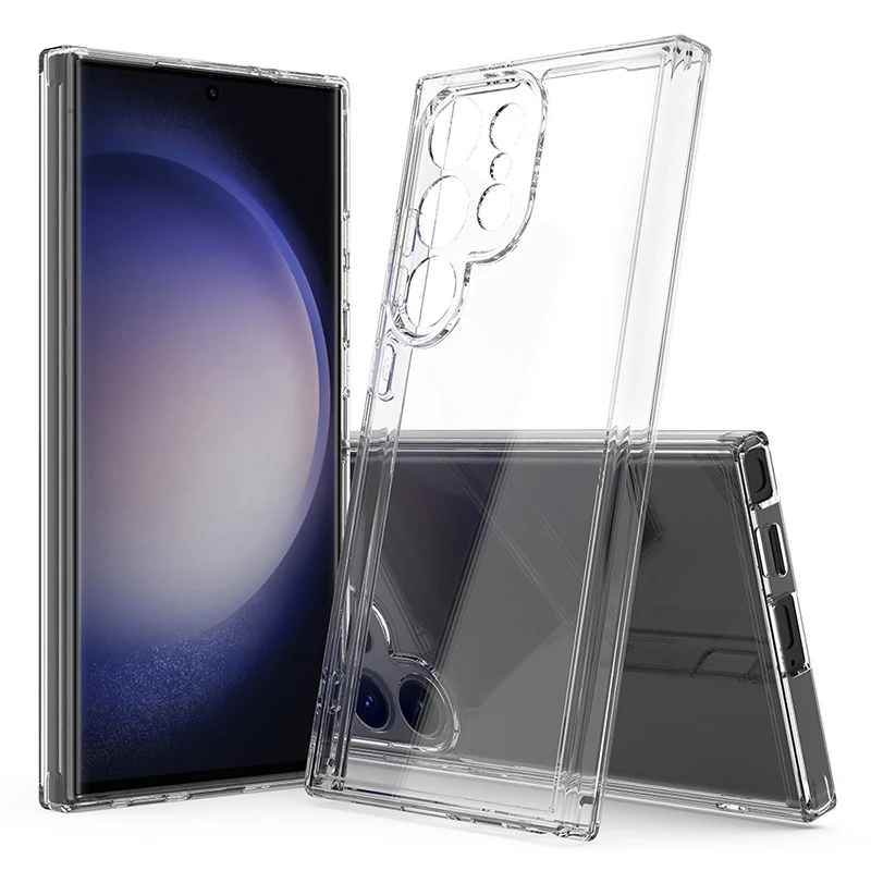 Ultra tenké čisté silikónové puzdro pre Samsung Galaxy S25 S24 S23 S22 S21 Ultra Fe Crystal zadný kryt pre Samsung Galaxy S24FE S25U