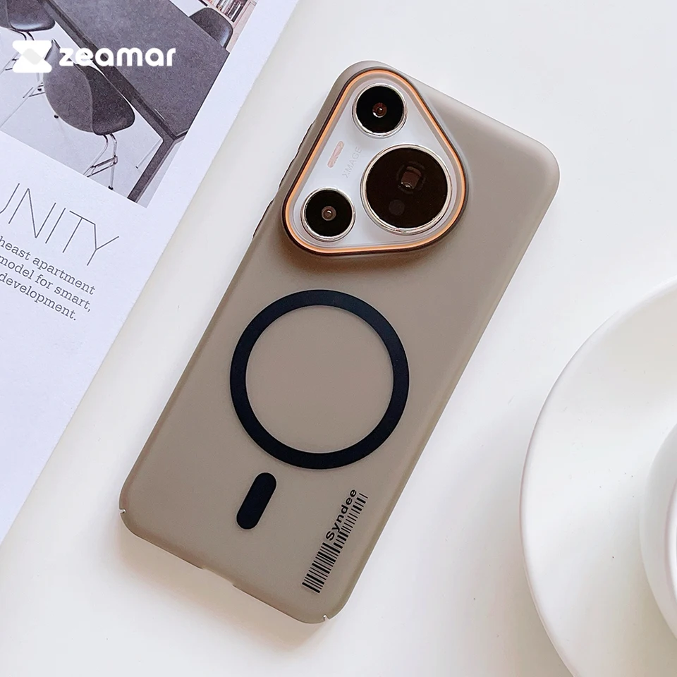 Ultra-tenký matný magnetický pre prípad Magsafe pre Huawei P70 P60 P50 P40 Mate 60 50 40 30 Pro Trendy Trex Triwercent PC Cover