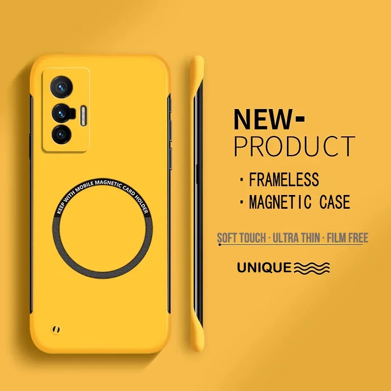 Ultra tenký tvrdý PC magnetický bezrámový puzdro pre telefón pre Oppo Realme GT Master Neo 2 3T GT 2 3 Realme 10 11 Pro Plus Matte Cover