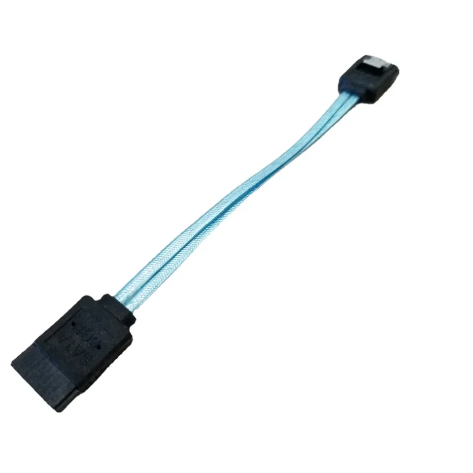 Ultrashort SAS Line Double Dual-Cannel SATA3 Dátový kábel (6 Gbps) Rovná hlava s šrapnelom 10 cm