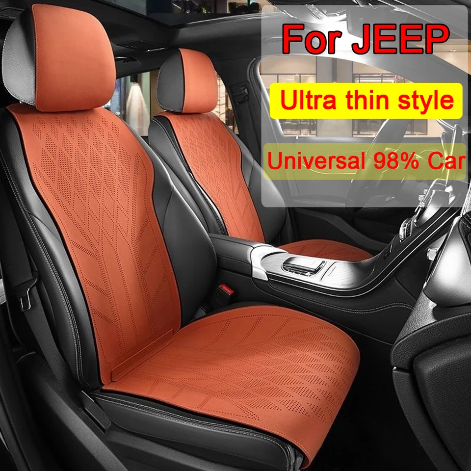 Ultrathin autosedačky SEAT SEMESE KOŽE SEATOVÉ SEAT CUSHION PRE POKRAČKA PAD ROP pre Jeep Renegade Patriot Compass Wrangler Grand