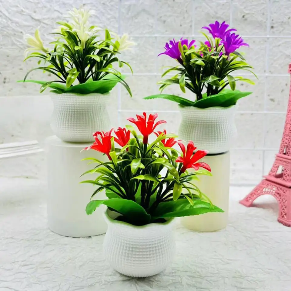 Umelé kvetináče 5 Orchid kvetinové hlavy domov domov pre