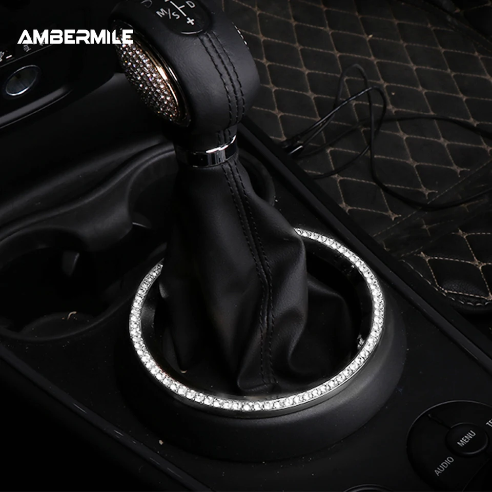 Umelý diamantový interiérový obloženie vozidla prevodovky prevodovky Panel Panel Cover pre mini Cooper F54 F55 F56 F60 R56 R55 R60 R61 Príslušenstvo