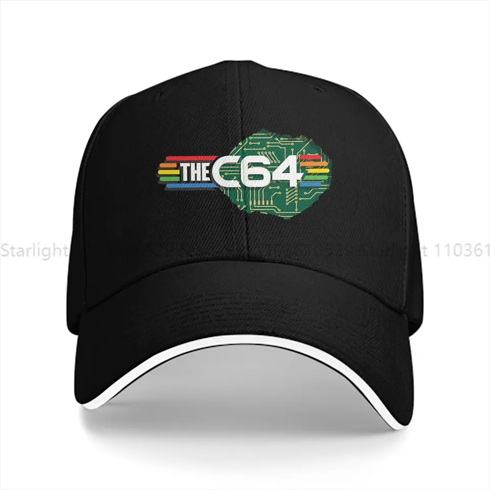 Umytá pánska baseballová čiapka THEC64 Chip Trucker Snapback Caps Dad Hat Commodore C64 Golf Golf Hats