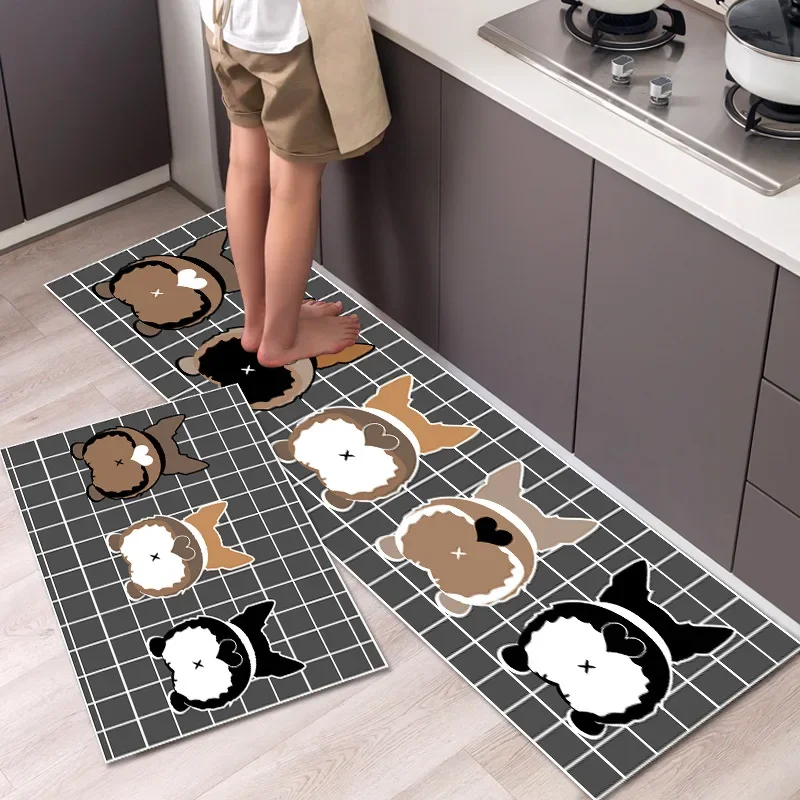 Umývateľné kuchynské rohože pre podlahu nepremokavá rýchlo sušená kúpeľňová kúpeľňa Vstupné dvere Obývacia izba koberec tapis de cuisine