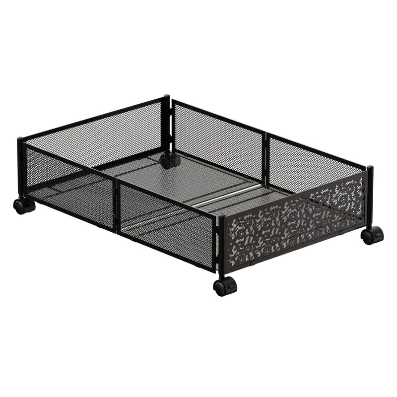 Under Bed Storage Cytle Contapsible Metal pod posteľou skladovacia polica hračky krabica oblečenie obuv knihu Skladovacia polica