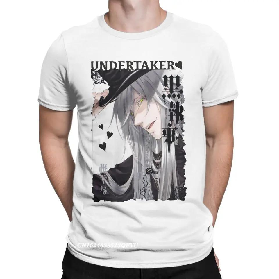 Undertaker Black Butler Tričká Men Anime Funny Premium Cotton Tee tričko Crewneck Harajuku Tshirt estetické topy Camisas Tops