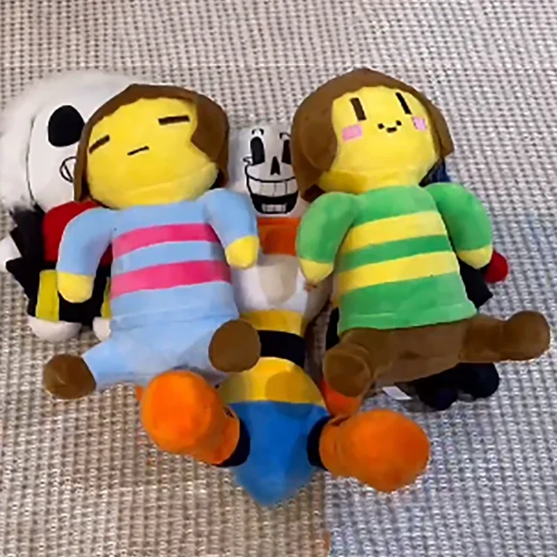 Undertale plyšové hračky anime charra frisk plnené bábiky papyrus plshie figures pohovky postele dekorácia dekorácie deti narodeniny vianočné darčeky