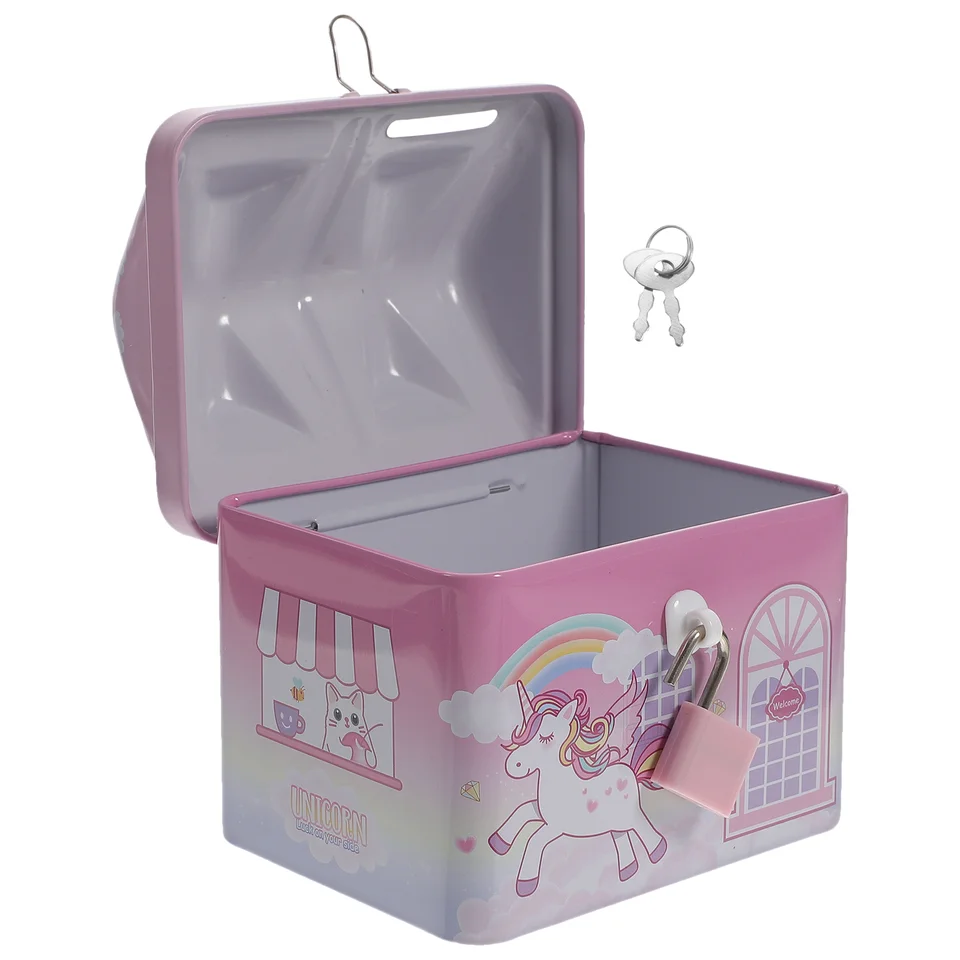 Unicorn Piggy Bank Toy Hračky pre batoľatá so zámokmi, ktoré ukladajú nádoby Dievčatá Dievčatá
