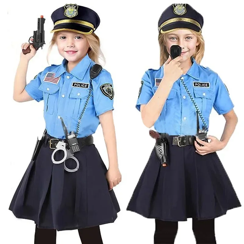 Uniforme de polícia d'Alloween pour la fête des výplne, kostým de feu, uniforme de travail de Pilote et de médecin