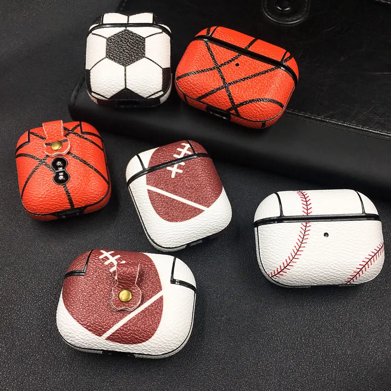 Unikátny basketbalový baseballový vzor slúchadiel pre AirPods Pro 2 2022 Shock odolný v oblasti ochrany nárazu pre vzduchové struky 1 2 3 kryt