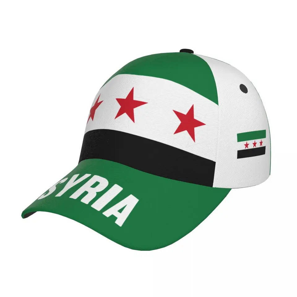 Unisex 2024 Vlajka Sýrie 1932-1963 Adult Baseball Cap vlastenecký klobúk pre fanúšikov futbalových futbalov mužov Ženy