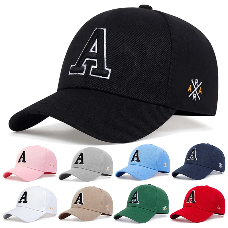 Unisex A Písmená baseballové čiapky na jar a jeseň vonkajšie nastaviteľné neformálne klobúky Slnečné klobúky