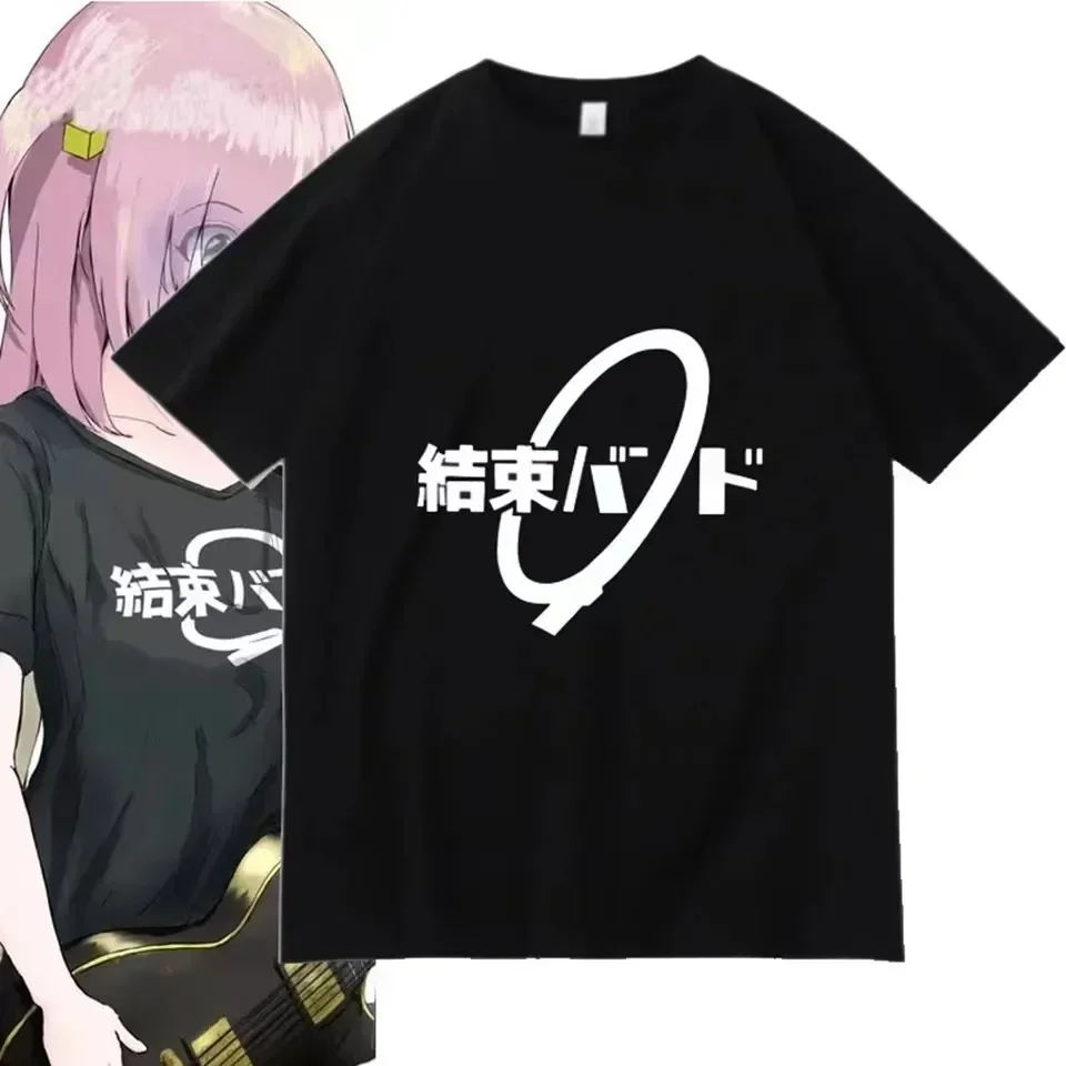 Unisex anime cos bocchi rock hitori gotoh ljichi nijika bavlna Cast Krátke tričko Tričko tričko
