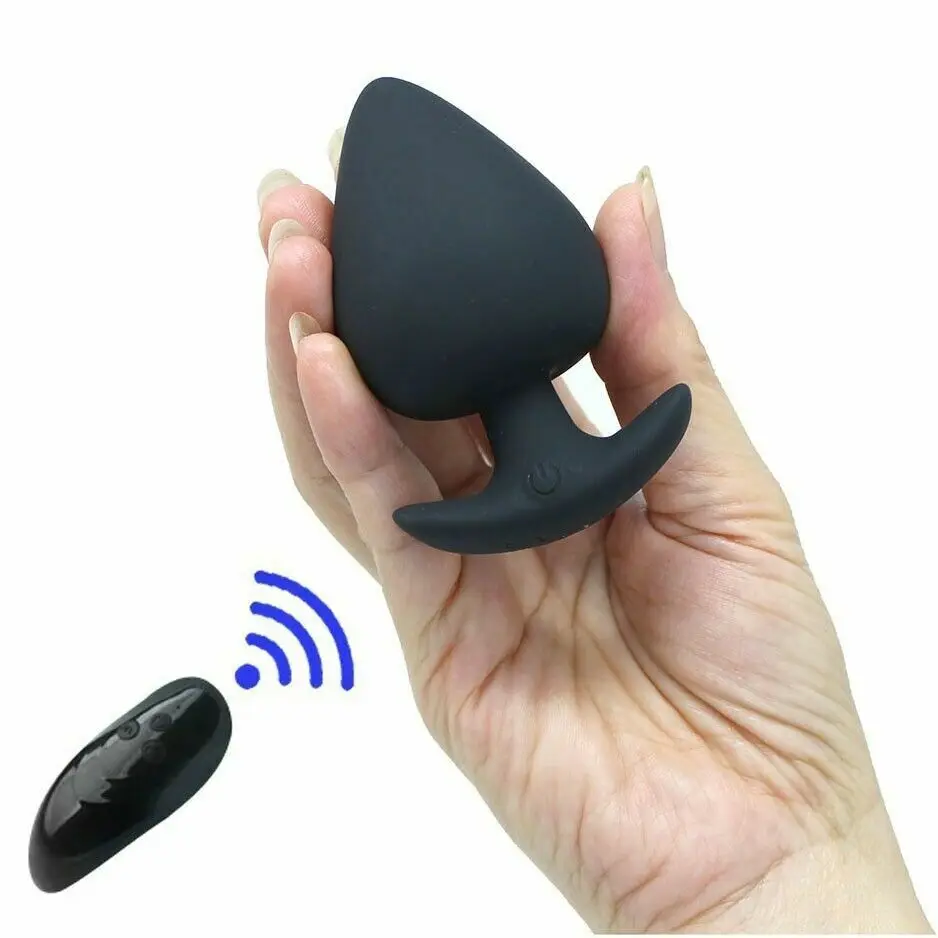 Unisex bezdrôtové diaľkové ovládanie Nositeľné análny plug vibrátor g-spot sex hračky tekutina silikón masturbátor análny stimulátor sexuálne hračky