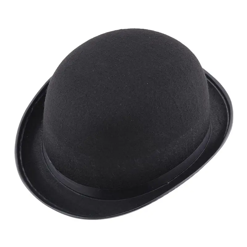 Unisex Bowler Hat Black Hat Bowler Top Hat Bombin Hat Costume Kúzla.