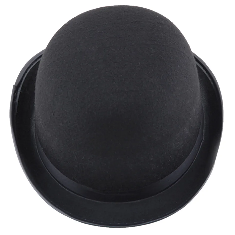 Unisex Bowler Hat Black Hat Bowler Top Hat Bombin Hat Costume Kúzla.