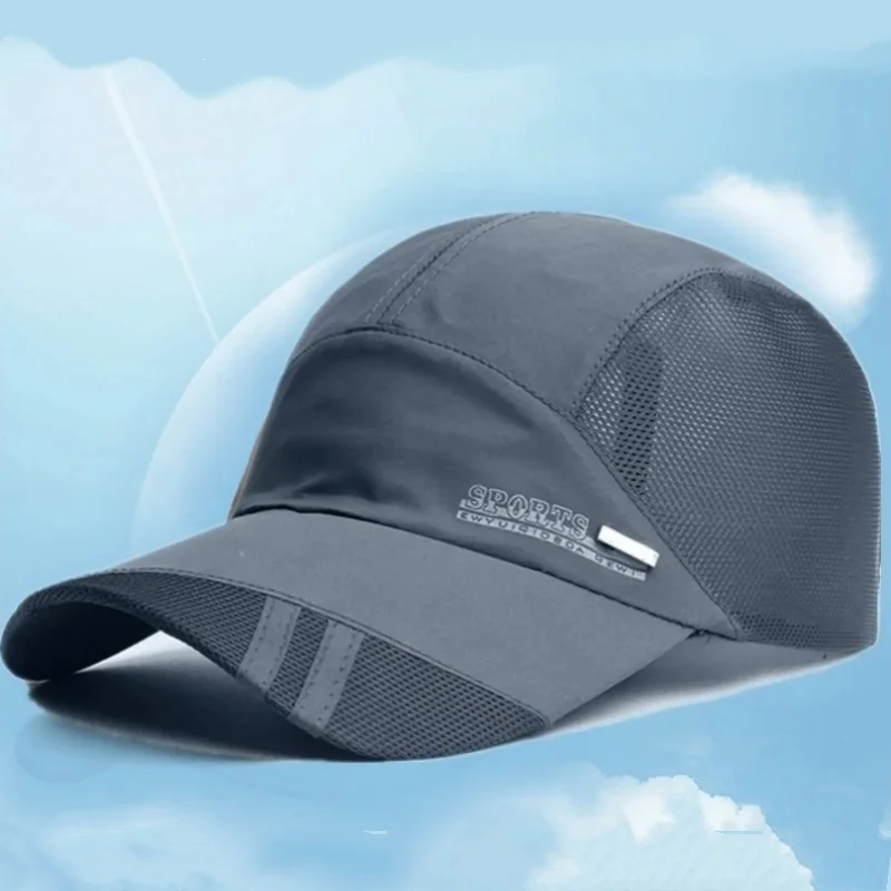 Unisex klobúk jarný letný svetlo odtieň čiapka priedušná vonkajšia rekreačná rybárska slnečná baseball baseball rýchlo sušený proti uv slnečným klobúkom