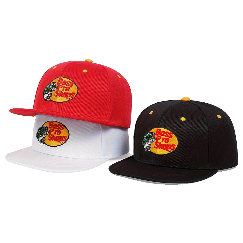 Unisex lista rýb vyšíva hip-hop klobúky jar