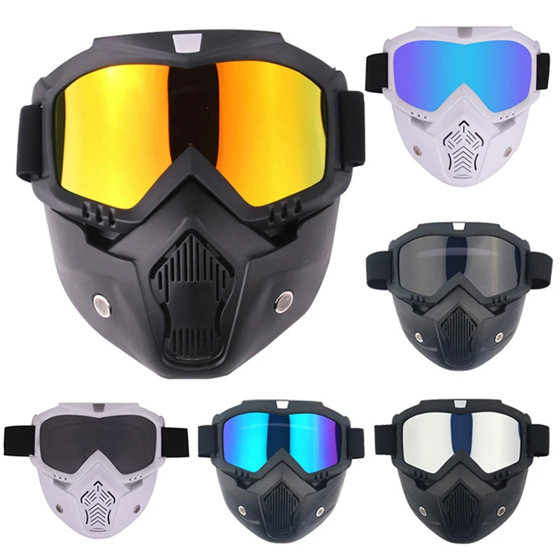 Unisex lyžiarska maska ​​s snowboardovými okuliarmi Snowmobile BEZPEČNOSTNÉ OBLASŤ