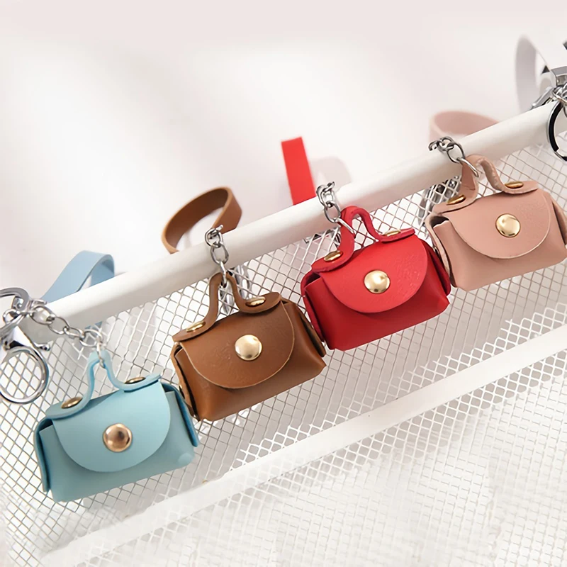 Unisex mini kľúče peňaženka mince Women Men Coin Houcheekeper Keychain Cupere Organizátor taška