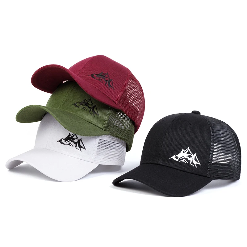 Unisex Mountain Range Range Baseball Baseball Caps Jar a leto vonkajšie nastaviteľné neformálne klobúky Slnečné klobúky